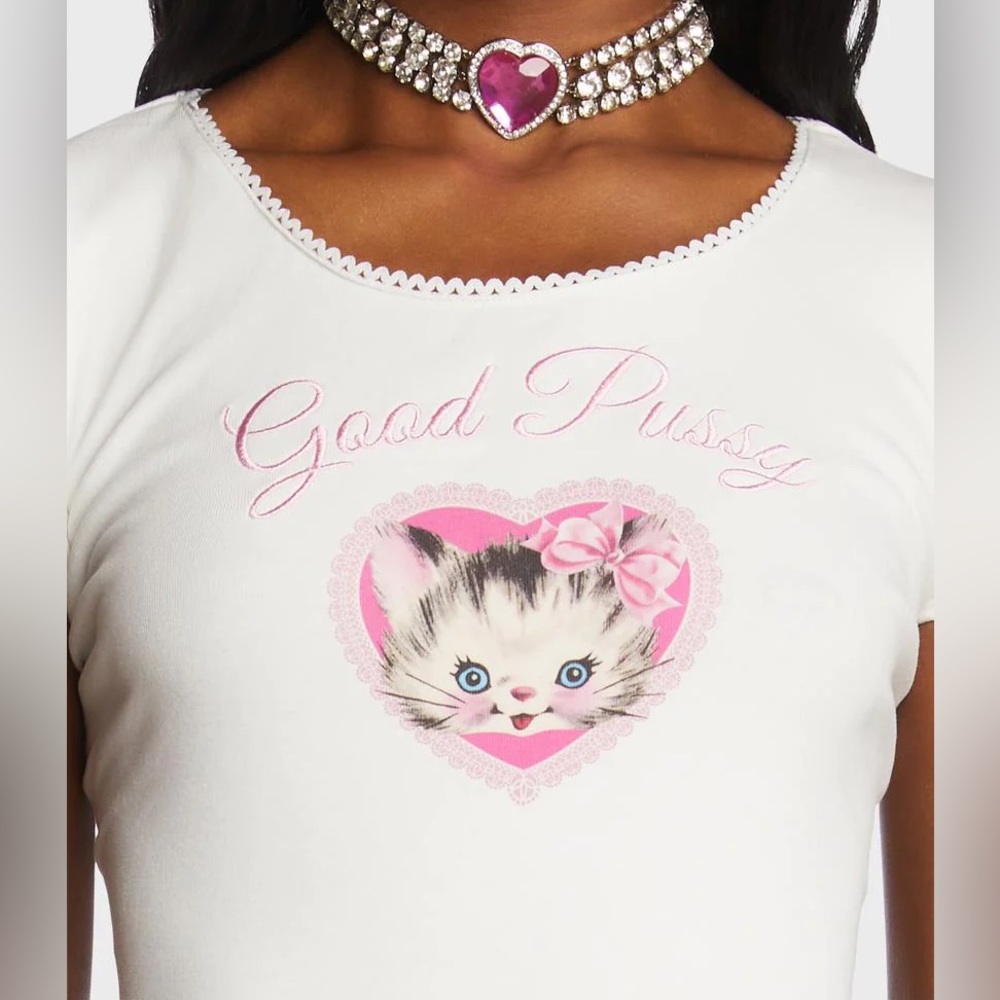 NWOT Kitten Baby Tee